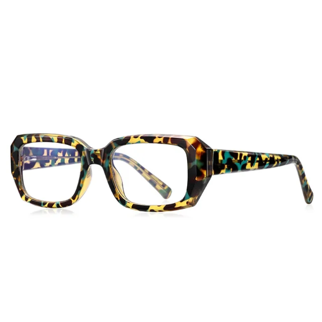 Nina Antibluelight Glasses – Brown Print | Frames & Sunnies Ghana