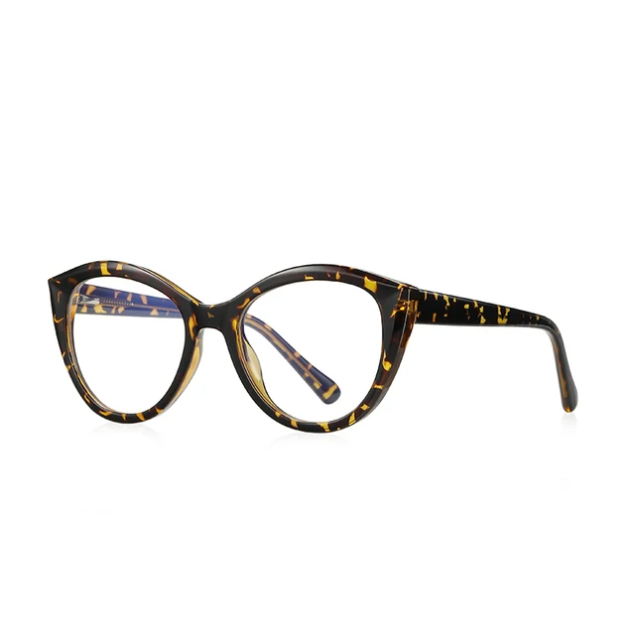 Celia Antibluelight Glasses – Brown Print | Frames & Sunnies Ghana