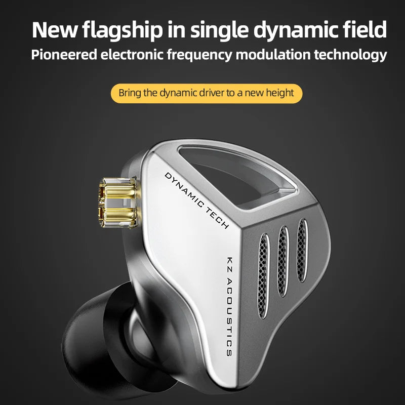 KZ ZVX Earphones 1 Dynamic HIFI Bass Earbuds In Ear Monitor Headphones Sport Noise Cancelling Headset