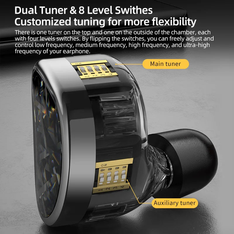 KZ AS24 HiFi Earphone 24 BA Units High-end Tunable In-Ear balanced armature Earphones Monitor Headphone Cancelling Sport Earbuds
