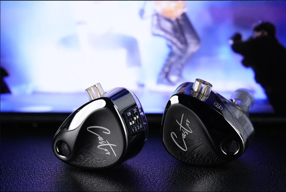 KZ Castor In Ear HiFi Earphone 2 Dynamic High-end Tunable balanced armature Earphones Monitor Headphone Cancelling Earbuds