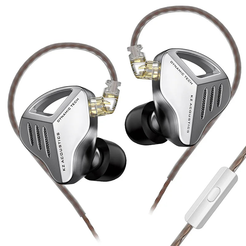 KZ ZVX Earphones 1 Dynamic HIFI Bass Earbuds In Ear Monitor Headphones Sport Noise Cancelling Headset