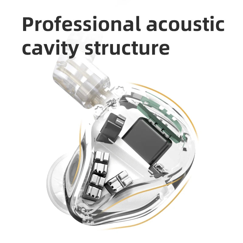 KZ ASX Headset 20 BA Units HIFI Bass In Ear Monitor balanced armature Earphones Noise Cancelling Earbuds Sport