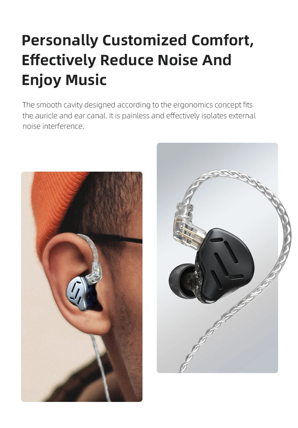KZ ZAX Headset 16 Units HIFI Bass In Ear Monitor Hybrid technology Earphones Noise Cancelling Earbuds 7BA+1DD Sport Headphones