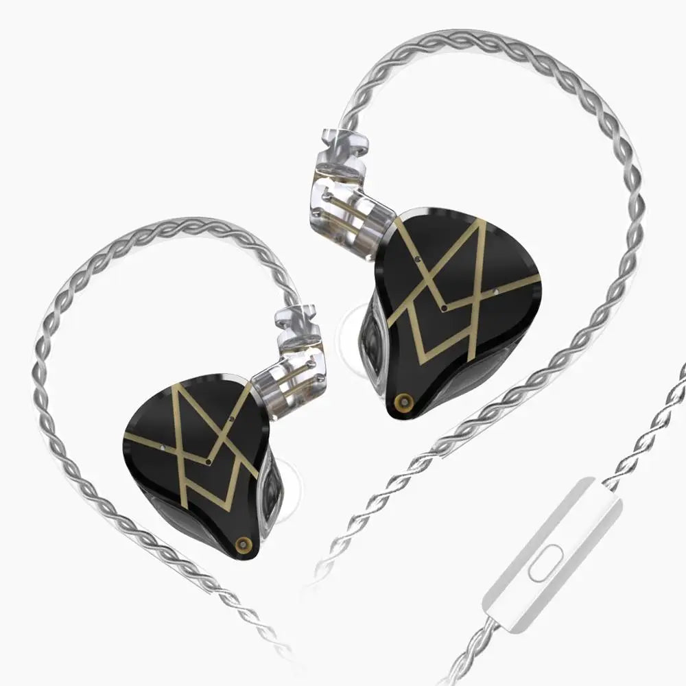 KZ ASX Headset 20 BA Units HIFI Bass In Ear Monitor balanced armature Earphones Noise Cancelling Earbuds Sport