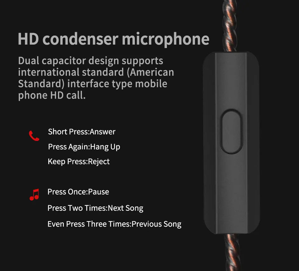 KZ AS10 Cyan 5BA Balanced Armature Driver HIFI Bass In Earphone Monitor Game Headset Noise Cancelling Earbuds