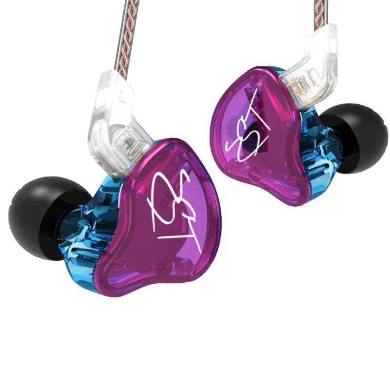 KZ ZST Bluetooth Earphones 1DD+1BA Driver Dynamic & Armature in Ear Monitors Noise Isolating HiFi Music Sports Earbuds Headset