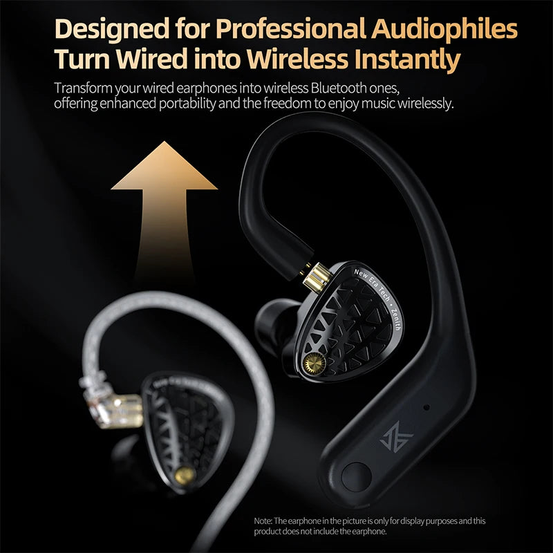 KZ AN01 Wireless Upgrade Ear Hook Cable ANC Noise Cancellation Bluetooth-compatible 5.4 C-Pin LDAC HD Audio Decoding Compatible