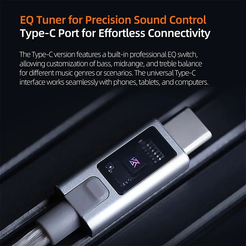 KZ-M2 Dual Mic Silver-Plated Upgrade Cable 3.5MM/Type-C for EDX Pro X AS16 Pro PRX Zenith