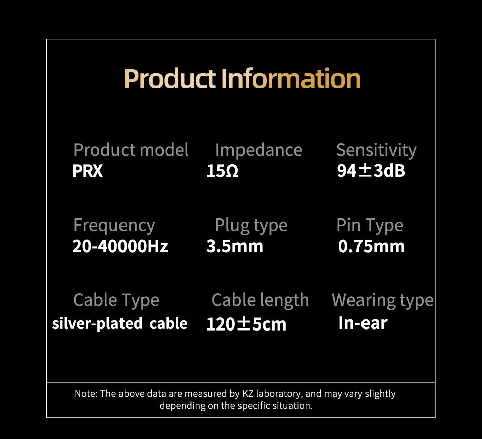 KZ PRX In Ear Planar Driver Wired Earphones Music Headphones HiFi Bass Monitor Earbuds Sport Headset
