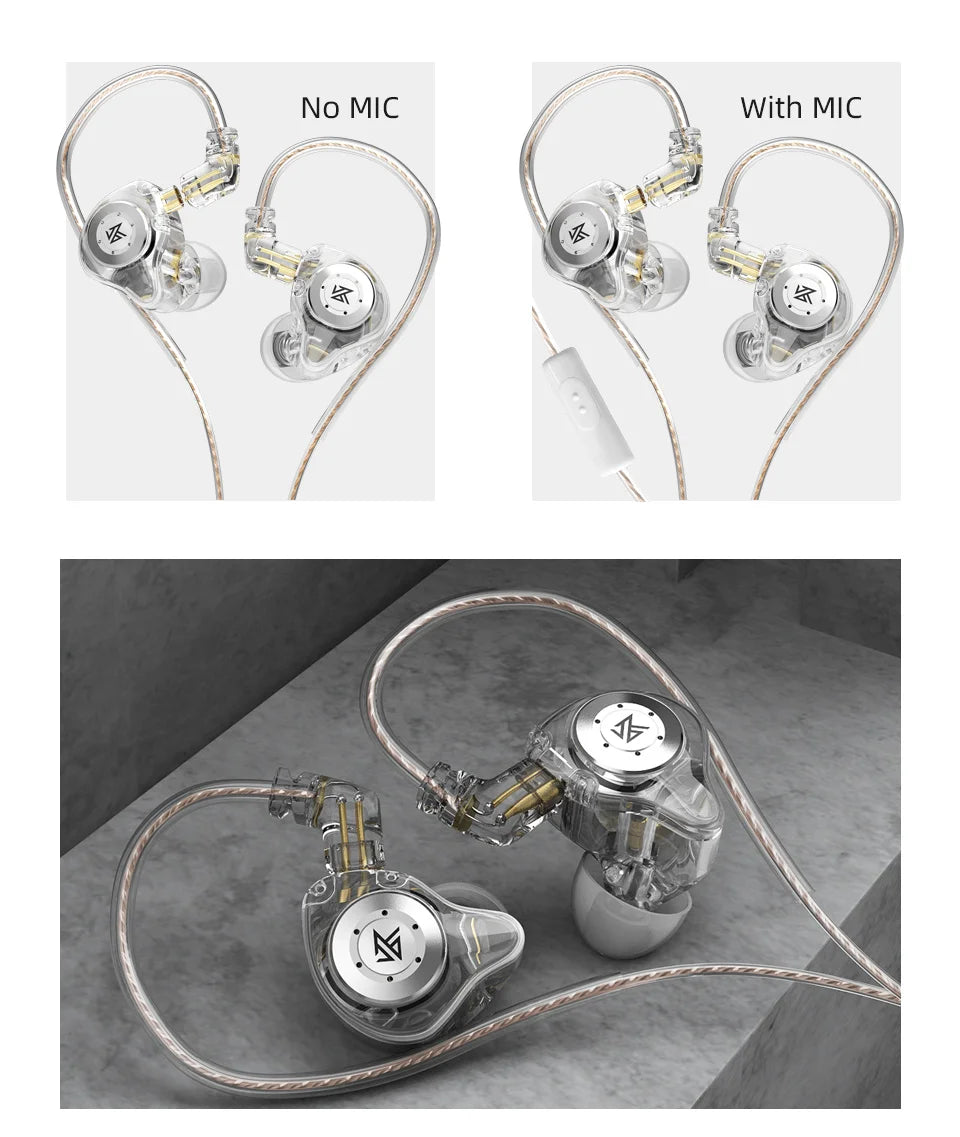 KZ EDX pro Earphones Bass In Ear Monitor Headphones Sport Noise Cancelling HIFI Headset New Arrival!