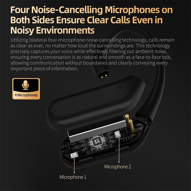 KZ AN01 Wireless Upgrade Ear Hook Cable ANC Noise Cancellation Bluetooth-compatible 5.4 C-Pin LDAC HD Audio Decoding Compatible
