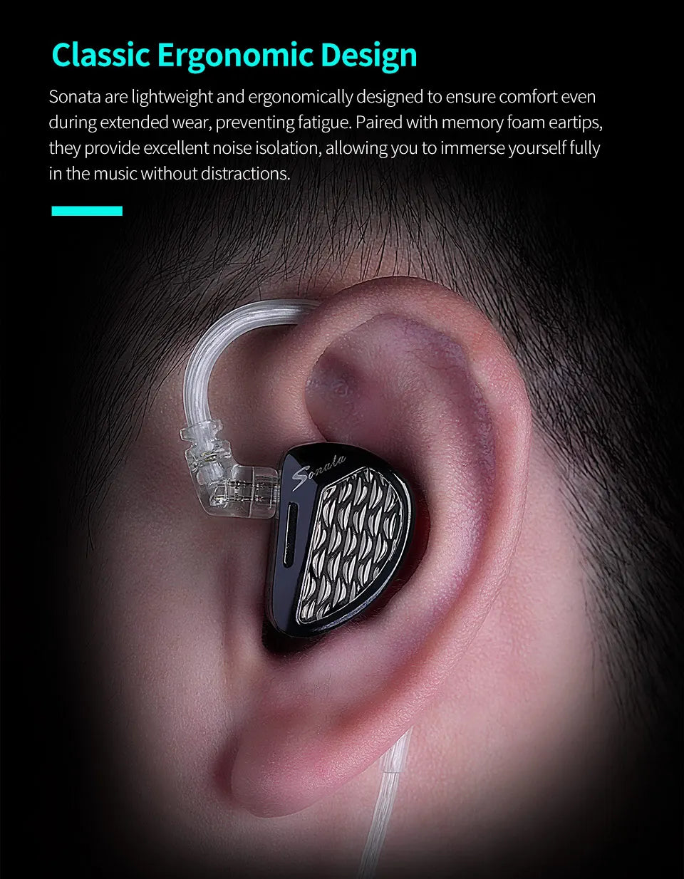 KZ Sonata 28BA Units HIFI Earphones Upgraded Balanced Armature Drive Tunable in Ear Wired Gaming Earbuds