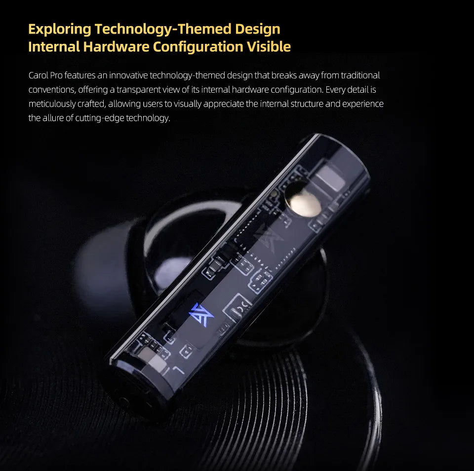 KZ Carol Pro TWS Bluetooth 5.4 Earphone 6 MIC Active Noise Canceling True Wireless waterproof in-Ear Earbud