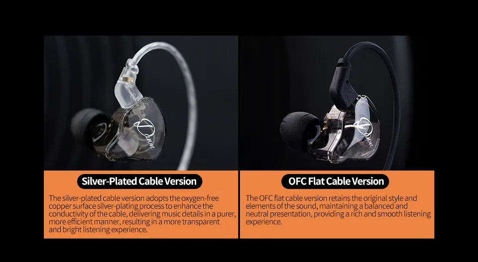 KZ Dawn Earphones Bass In Ear Monitor Headphones Sport Noise Cancelling HIFI Headset