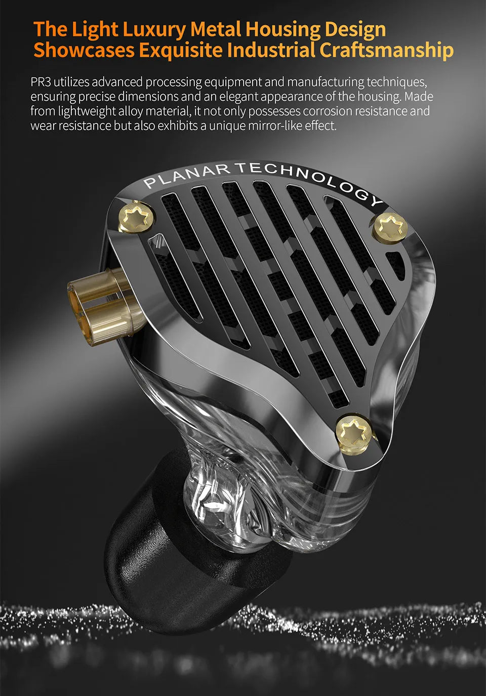 KZ PR3 In Ear 13.2MM Planar Driver Wired Earphones Music Headphones HiFi Bass Monitor Earbuds Sport Headset