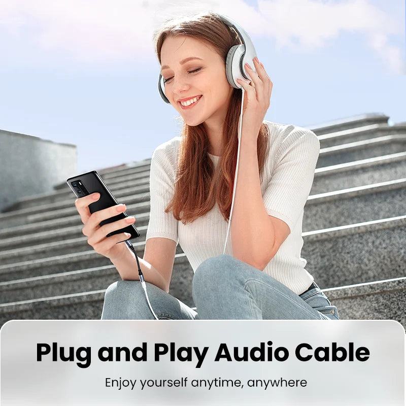 UGREEN USB Type C to 3.5mm Earphone USB C Cable USB C to 3.5 Headphone Adapter Audio Cable For Xiaomi Mi10 HUAWEI P30 Oneplus 9