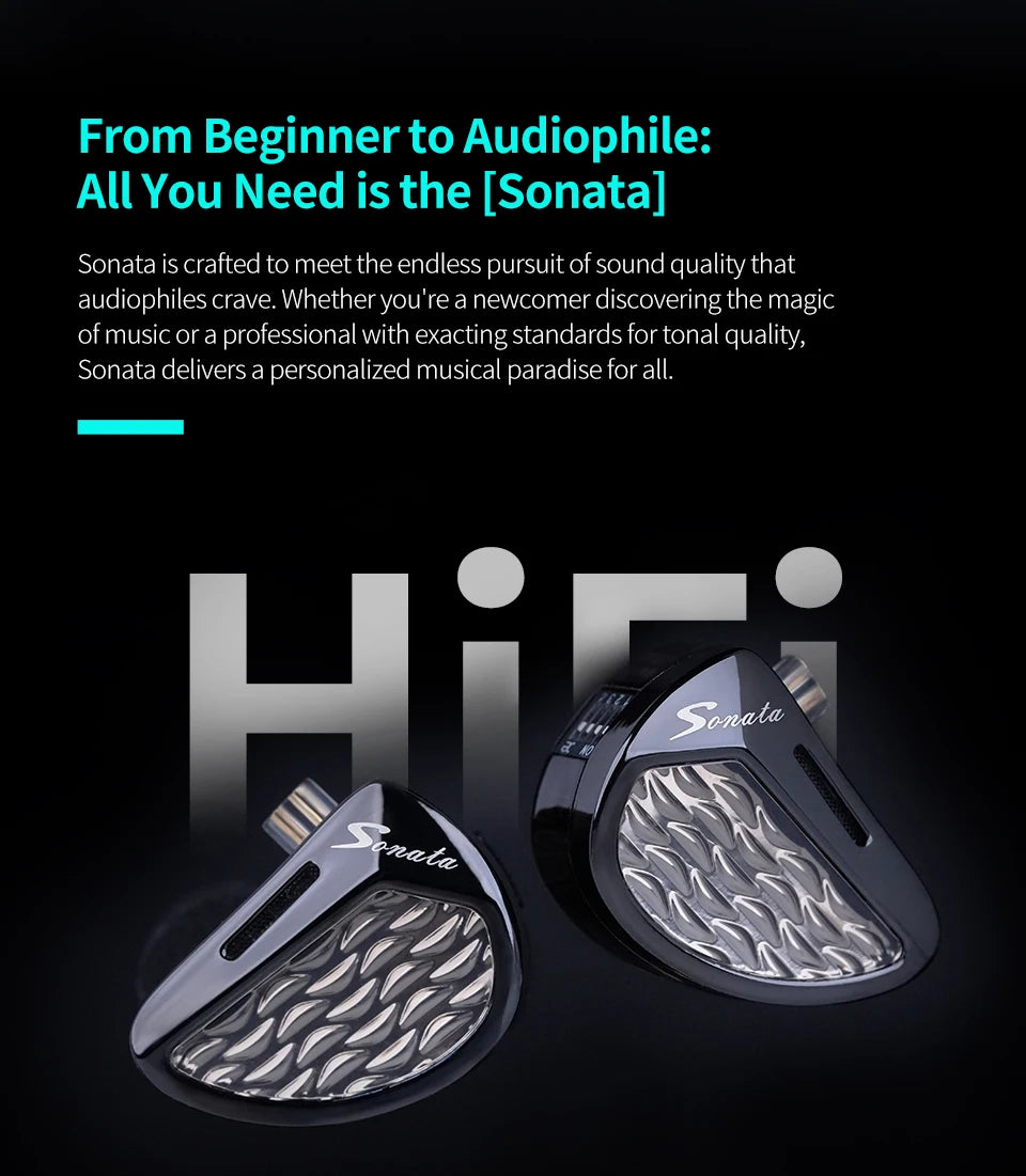 KZ Sonata 28BA Units HIFI Earphones Upgraded Balanced Armature Drive Tunable in Ear Wired Gaming Earbuds