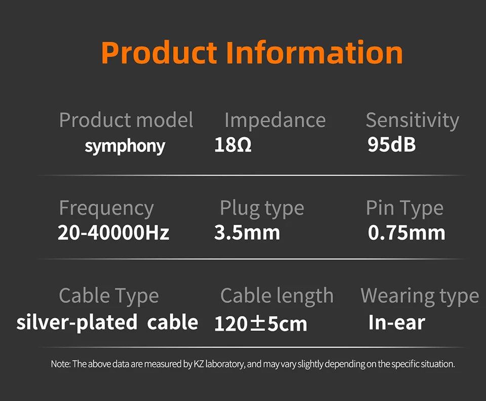 KZ Symphony Hybrid Self-developed Planar Driver 6mm Highsets-performance Dynamic Driver Earphones HIFI DJ Gaming Headsets