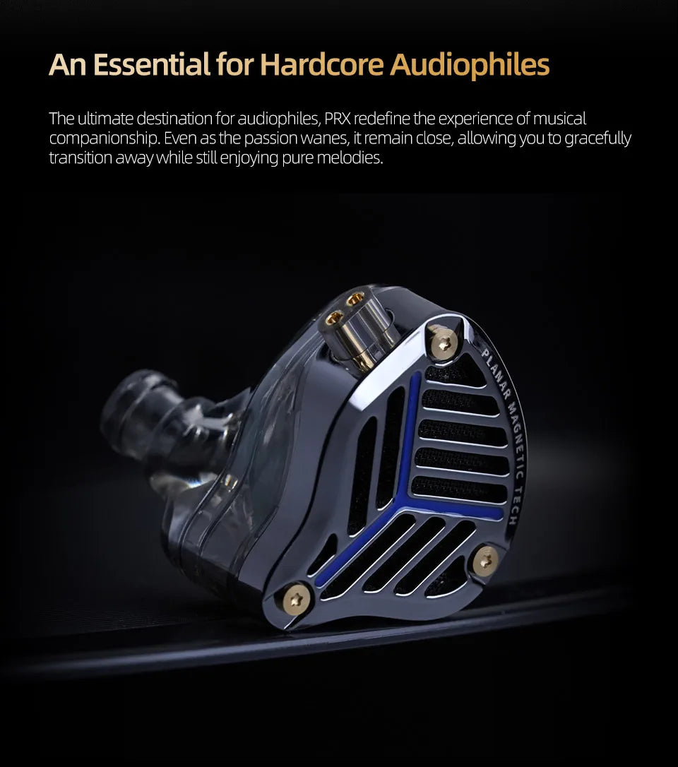 KZ PRX In Ear Planar Driver Wired Earphones Music Headphones HiFi Bass Monitor Earbuds Sport Headset