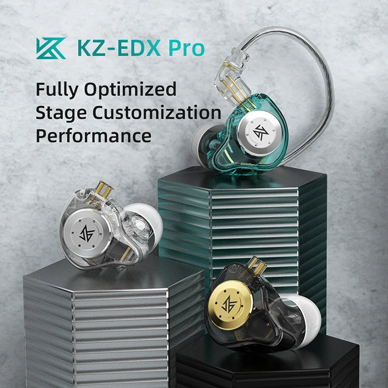 KZ EDX pro Earphones Bass In Ear Monitor Headphones Sport Noise Cancelling HIFI Headset New Arrival!