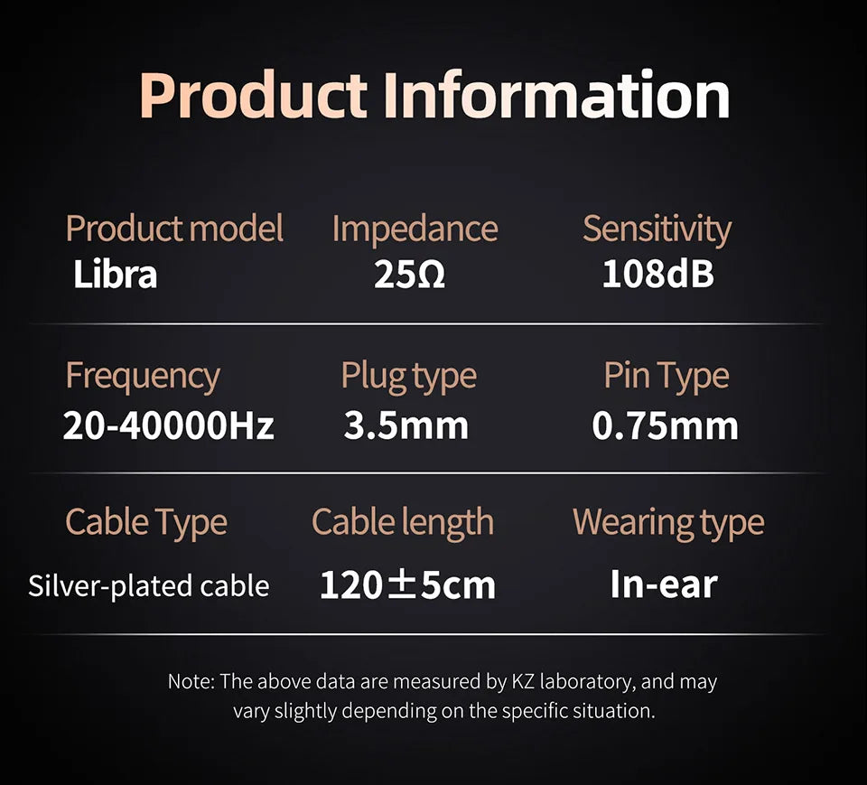KZ X Angelears Libra X Ultra Wide Frequency Dynamic IEMs Wired Earphones HiFi Stereo Bass Music Sport Headphones Gaming Headset