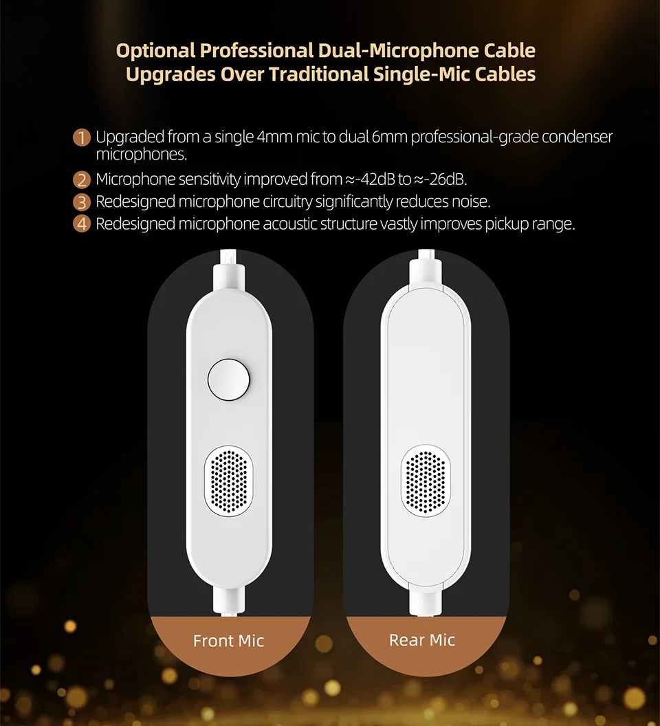 KZ Vader pro In Ear Monitor HiFi Earphone Truly Balanced High-End 6-Driver Dynamic IEM Headphone Tuning Switch Headphone Headset