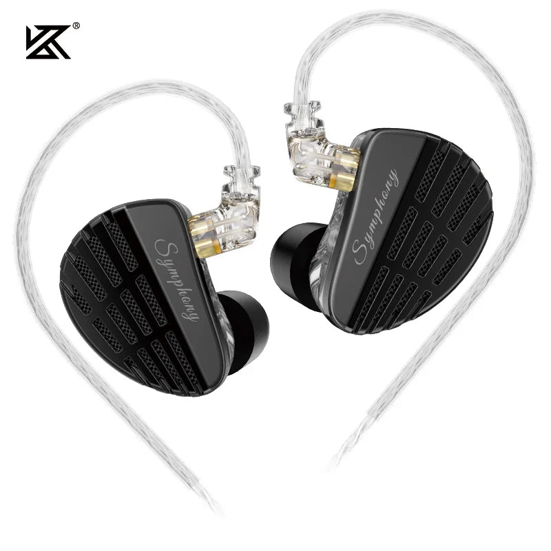 KZ Symphony Hybrid Self-developed Planar Driver 6mm Highsets-performance Dynamic Driver Earphones HIFI DJ Gaming Headsets