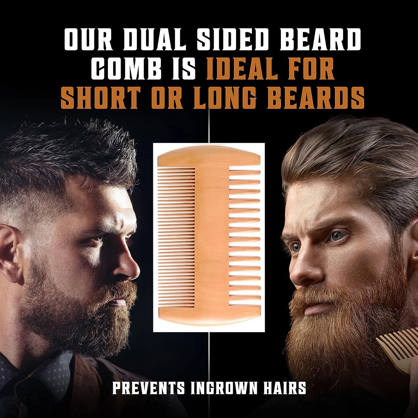 Men's Shaving Brush Set Boar Bristle Portable Barber Natural Beard Brush Comb Scissors for Facial Cleaning Styling Tool