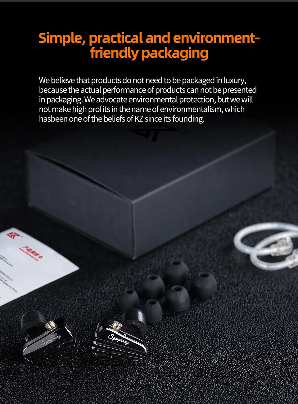 KZ Symphony Hybrid Self-developed Planar Driver 6mm Highsets-performance Dynamic Driver Earphones HIFI DJ Gaming Headsets
