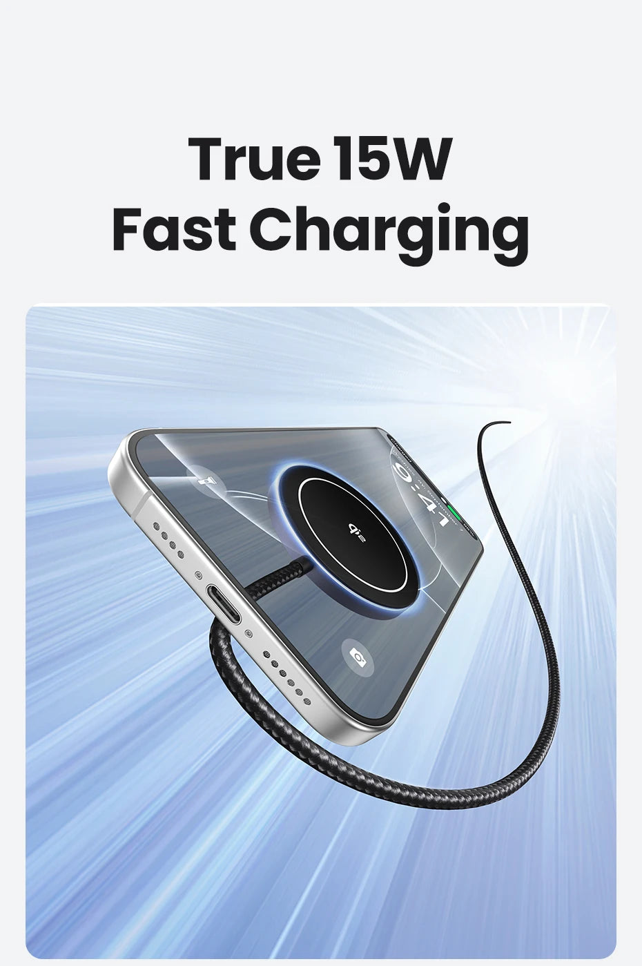 UGREEN Qi2 15W Magnetic Wireless Charger For iPhone 16 15 pro max Magnet Induction Charger for Macsafe Wireless Charging Pad