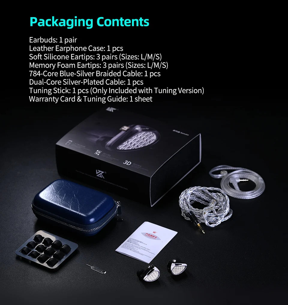 KZ Sonata 28BA Units HIFI Earphones Upgraded Balanced Armature Drive Tunable in Ear Wired Gaming Earbuds