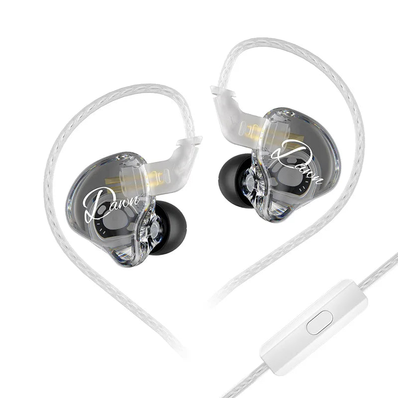 KZ Dawn Earphones Bass In Ear Monitor Headphones Sport Noise Cancelling HIFI Headset