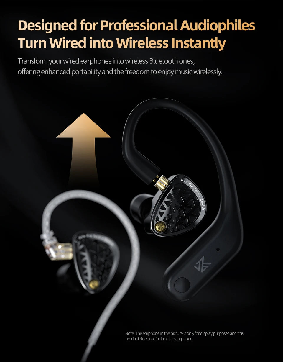 KZ AN01 Wireless Upgrade Ear Hook Cable ANC Noise Cancellation Bluetooth-compatible 5.4 C-Pin LDAC HD Audio Decoding Compatible