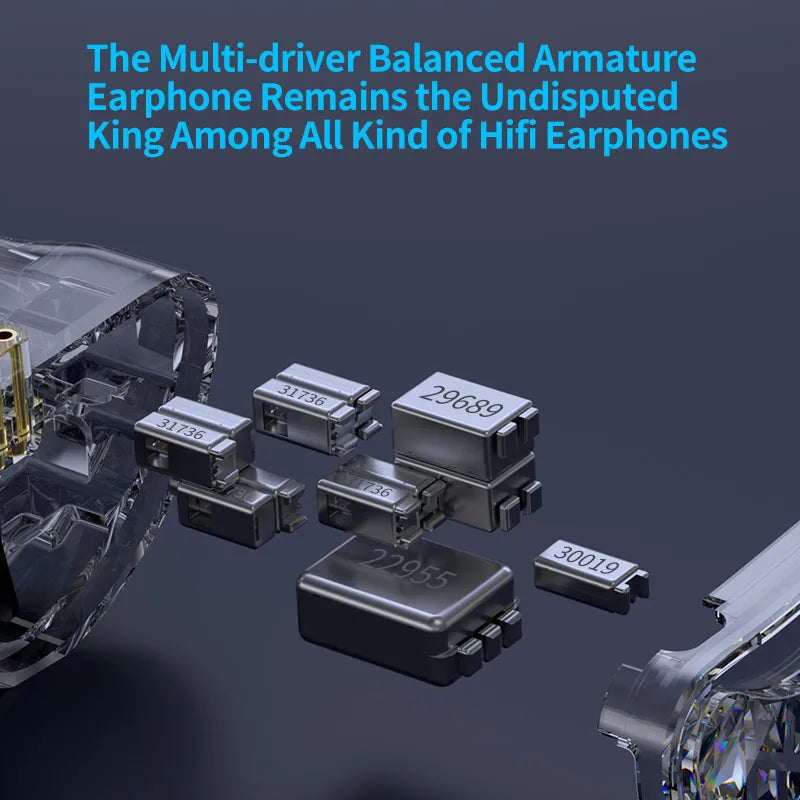 KZ AS24 PRO 24 BA Units HIFI Earphones Upgraded Balanced Armature Drive Tunable in Ear Wired Gaming Earbuds