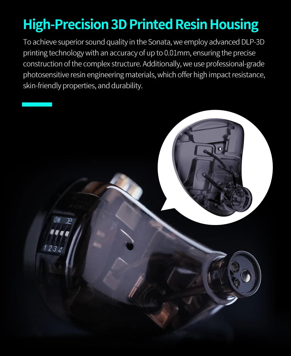 KZ Sonata 28BA Units HIFI Earphones Upgraded Balanced Armature Drive Tunable in Ear Wired Gaming Earbuds