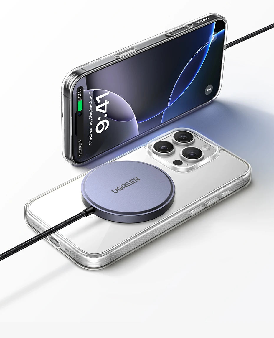 UGREEN Qi2 15W Magnetic Wireless Charger For iPhone 16 15 pro max Magnet Induction Charger for Macsafe Wireless Charging Pad