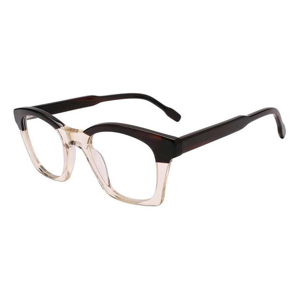 Hana Rectangle Acetate Frame in Brown / Light Beige Crystal – side view – optical frame | Urban Cart Ghana
