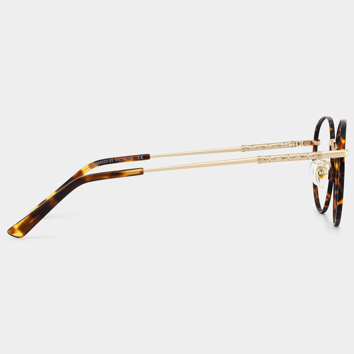 Selah Round Metal Frame – Tortoise – side view | Frames & Sunnies Ghana