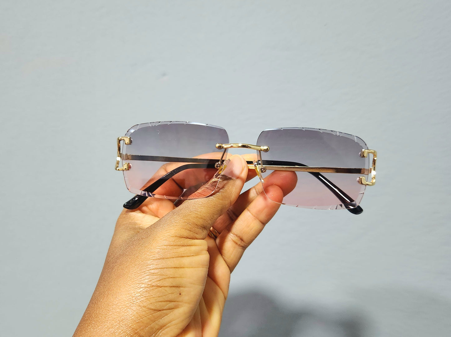 SUN170 Unisex Rimless Glasses