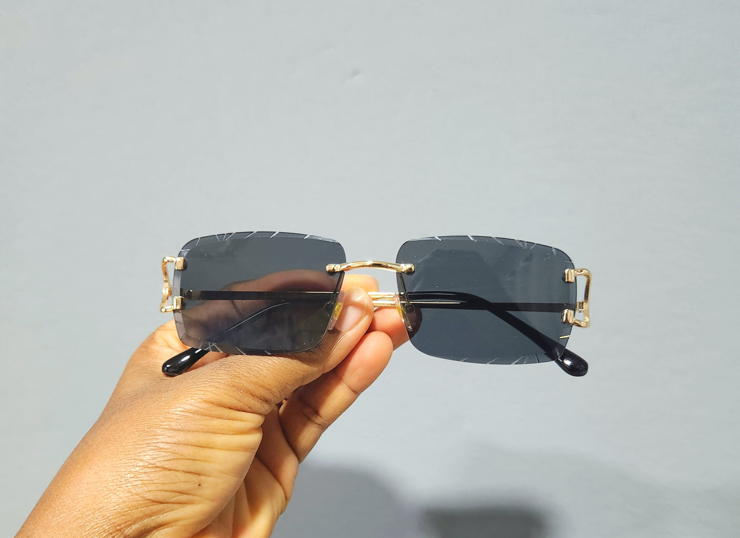 SUN170 Unisex Rimless Glasses