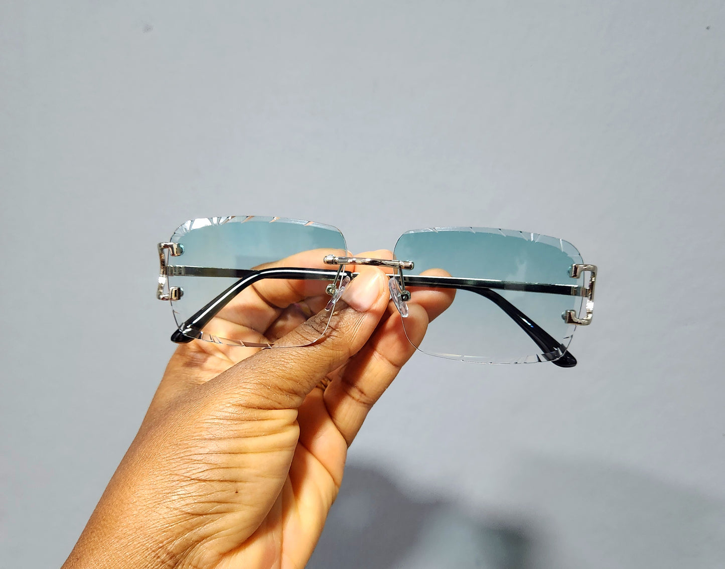 SUN170 Unisex Rimless Glasses