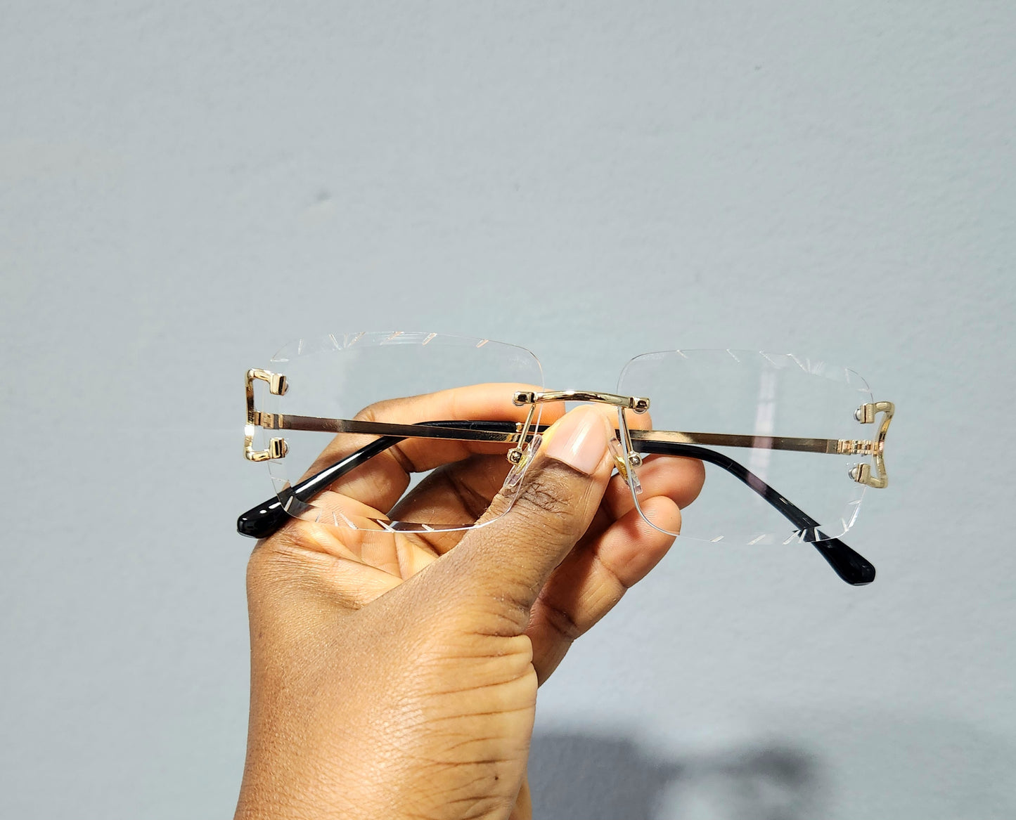 SUN170 Unisex Rimless Glasses