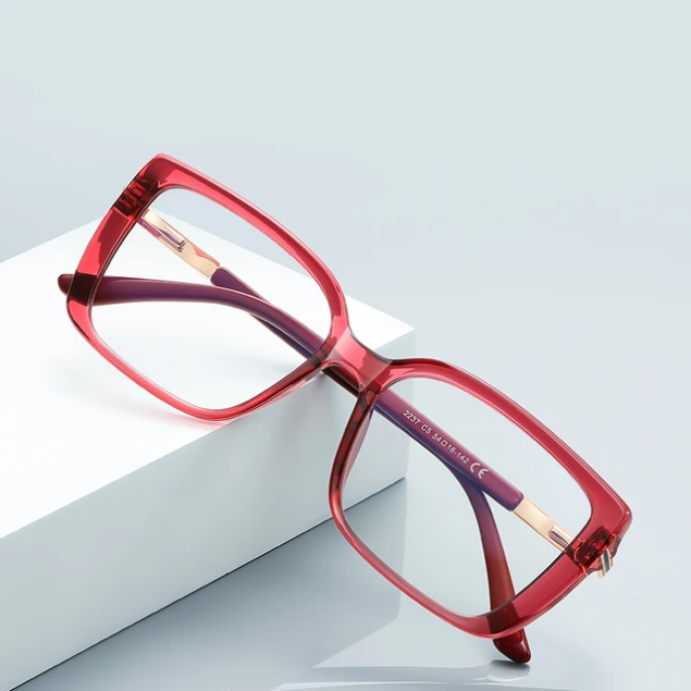 Mira Antibluelight Glasses – Red | Frames & Sunnies Ghana
