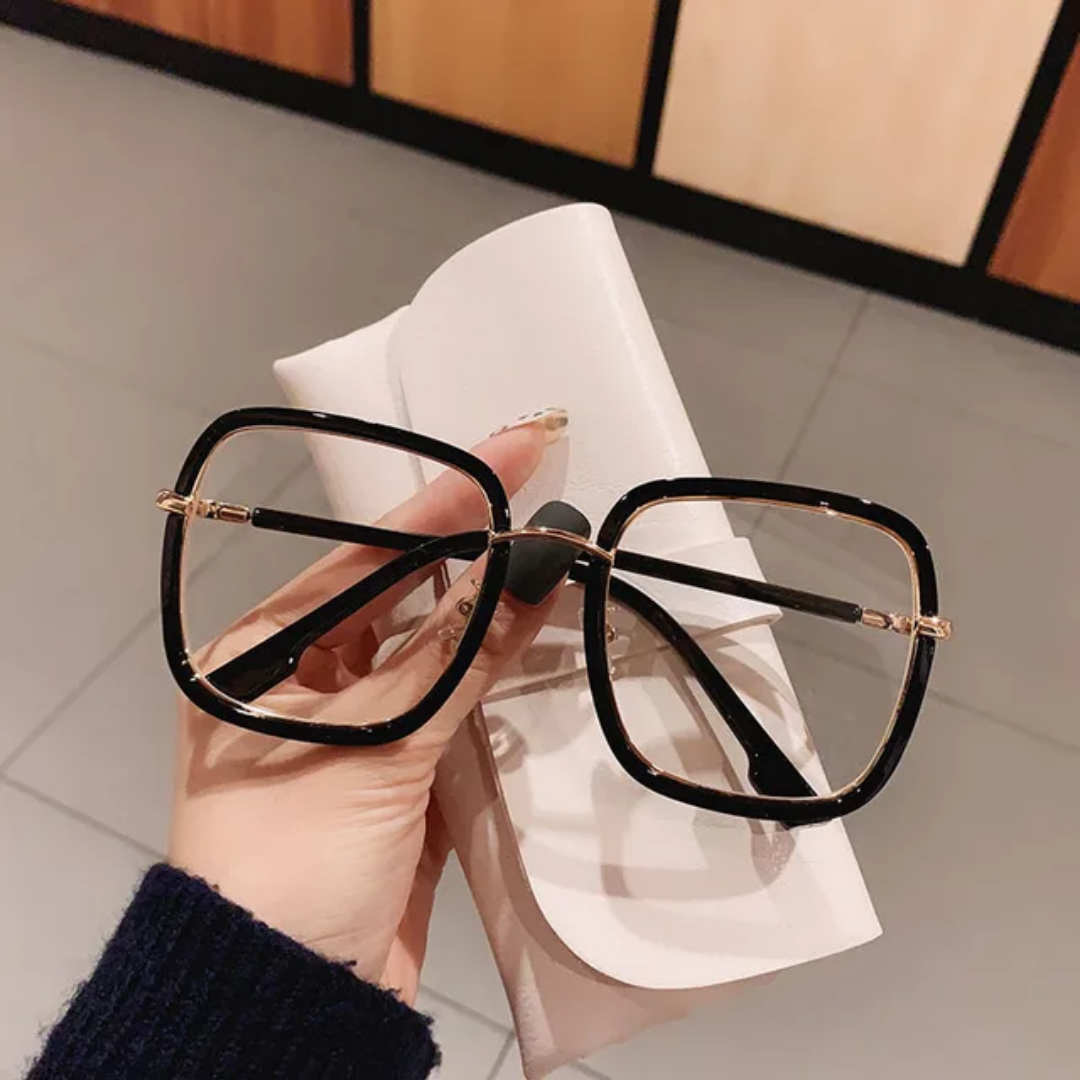 FRM113 Oversized Square Antibluelight Glasses