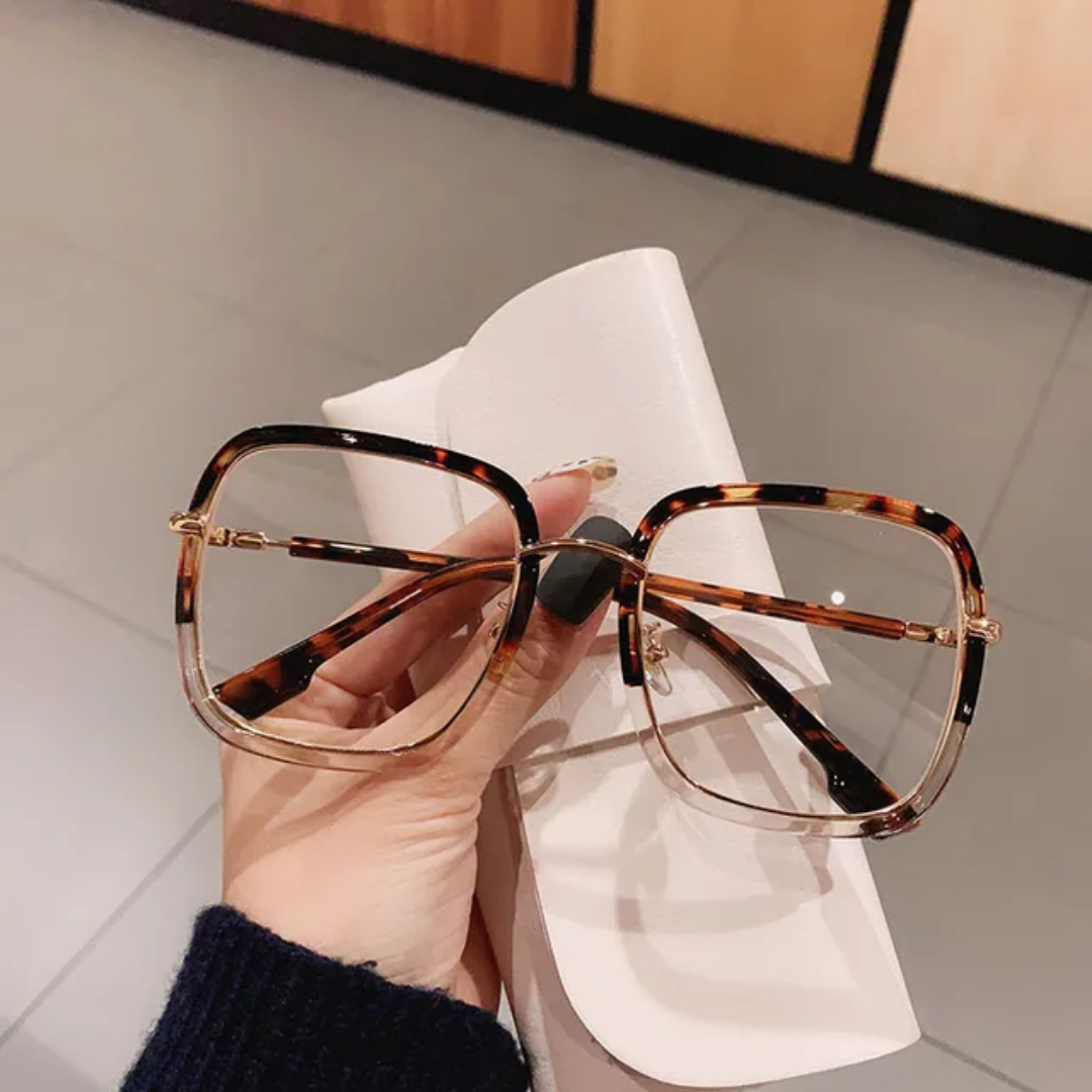 FRM113 Oversized Square Antibluelight Glasses