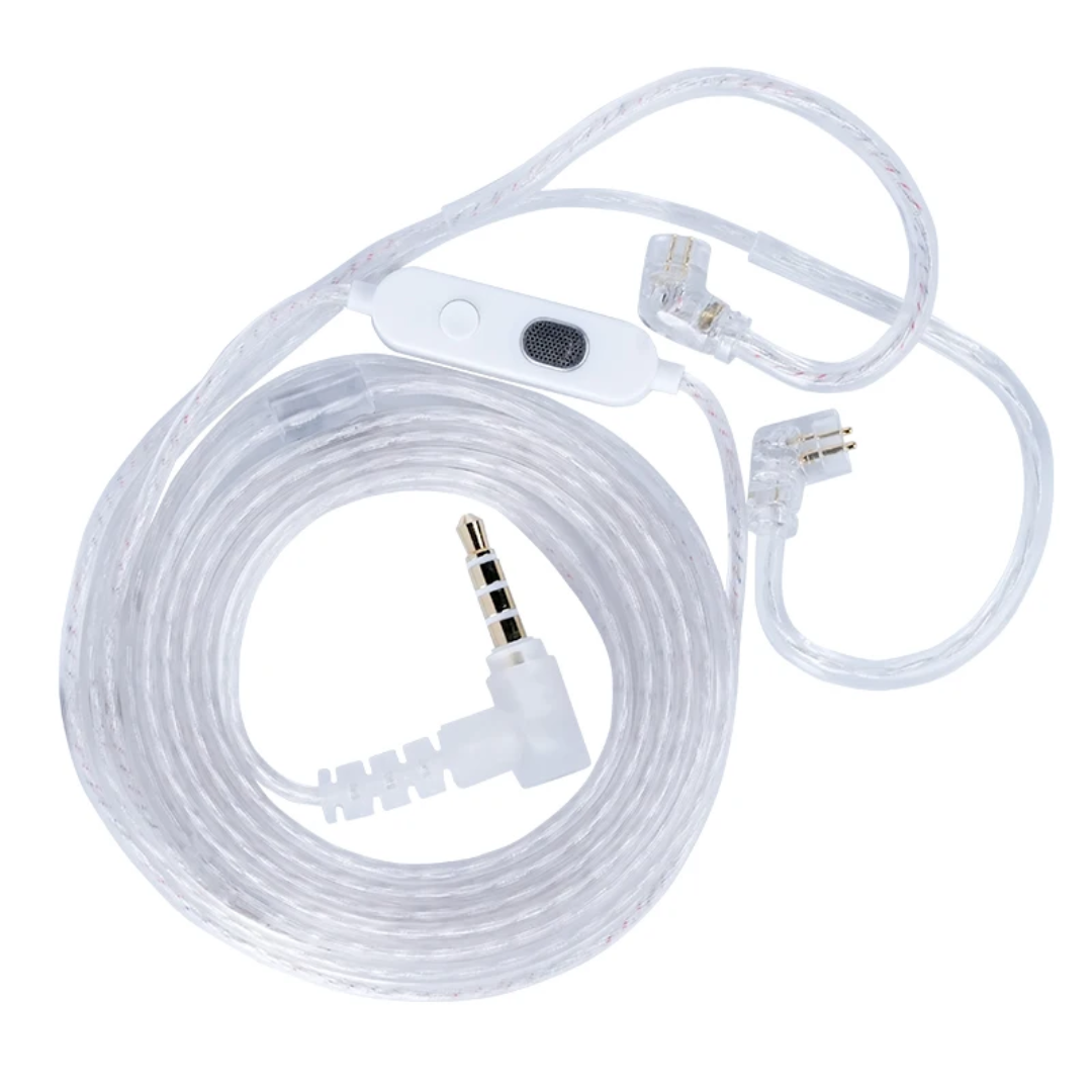 KZ 3.5mm M2 Dual Mic Silver-Plated Upgrade Earphone Cable