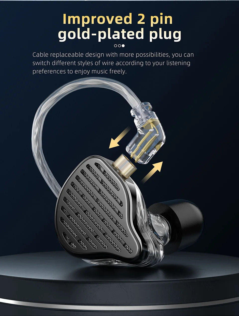 KZ x HBB PR2 In-Ear Metal Earphones Planar Magnetic Driver IEM HIFI Headphones Monitor Earbuds Bass Sport Headset