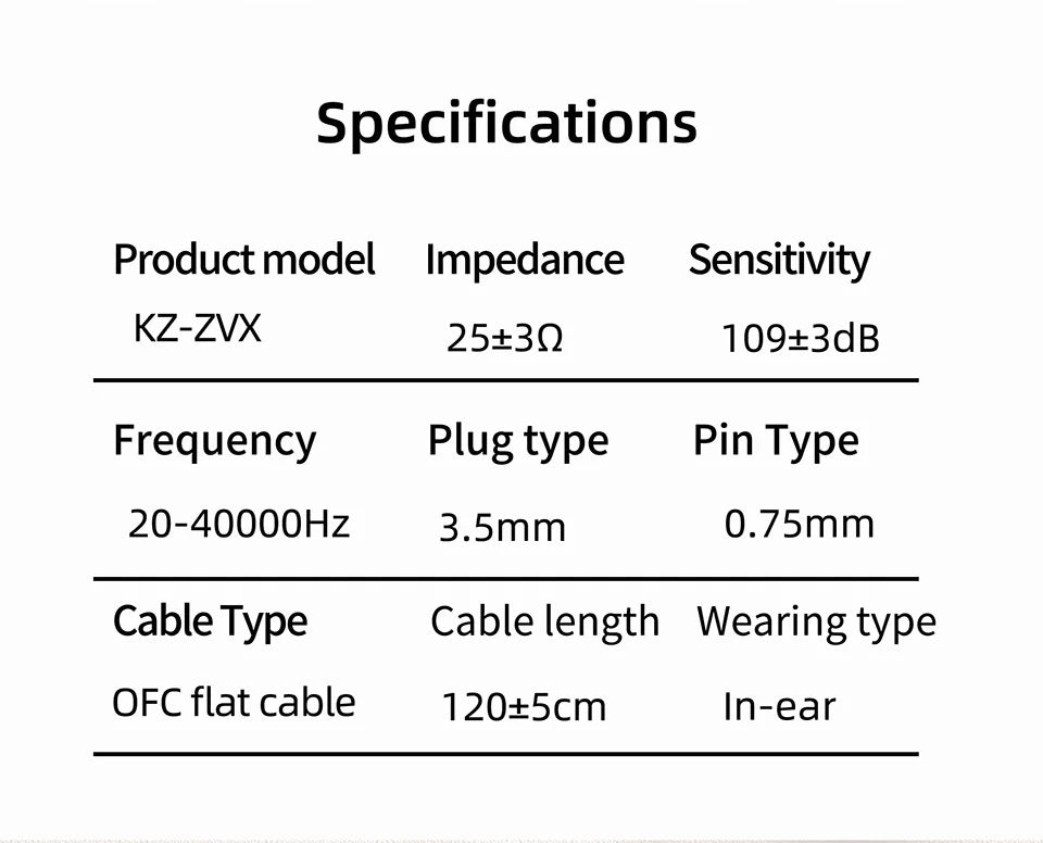 KZ ZVX Earphones 1 Dynamic HIFI Bass Earbuds In Ear Monitor Headphones Sport Noise Cancelling Headset