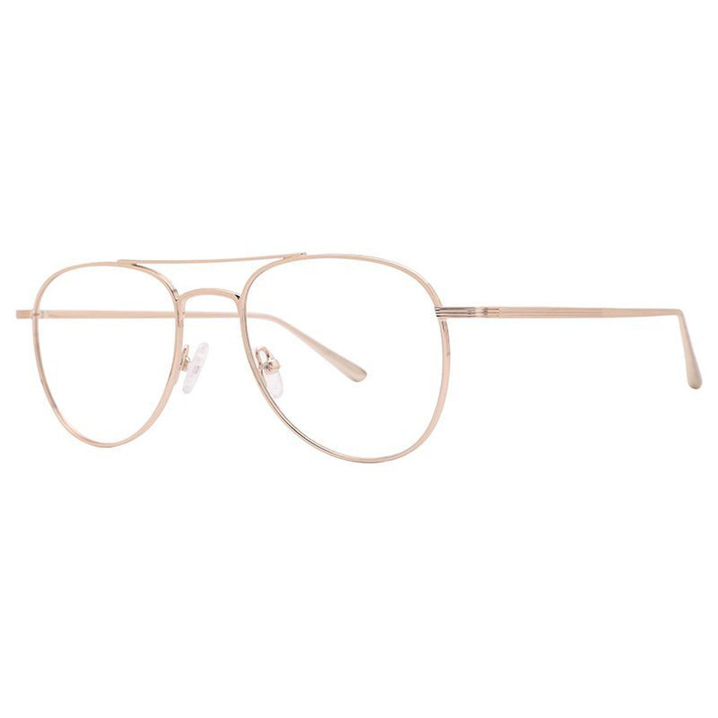 Dean Round Metal Frame in Shiny Light Gold – side view – optical frame | Urban Cart Ghana